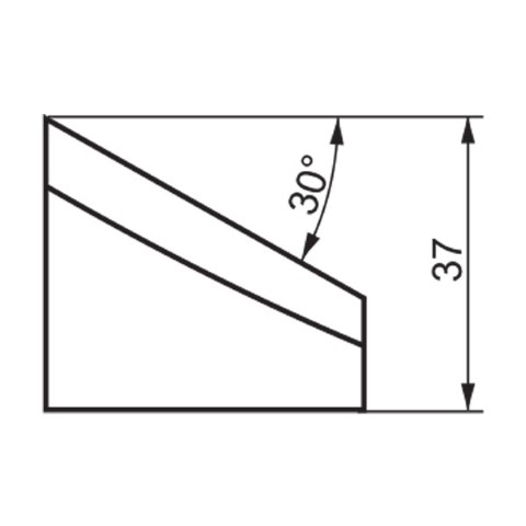 TRADEMASTER - EXTERNAL TOOL BIT B30/37 30 DEG X 37MM HIGH 